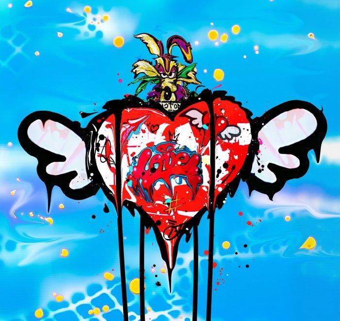 Moabit - Wile E. Coyote and the Road Runner X The Victory, Antiquités & Art, Art | Peinture | Moderne