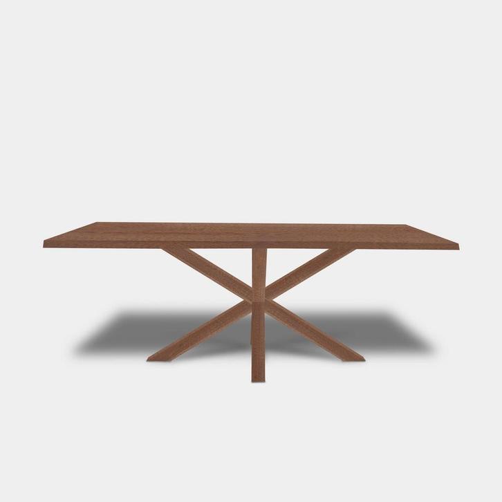 Tafel Boomstam eikenhout  Matrix hout  280x100, Huis en Inrichting, Tafels | Eettafels