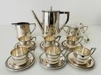 Koffieservies voor 6 (10) - Zilver, Antiek en Kunst