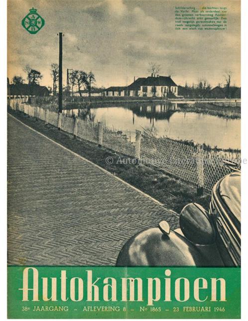 1946 AUTOKAMPIOEN MAGAZINE 8 NEDERLANDS, Livres, Autos | Brochures & Magazines, Enlèvement ou Envoi