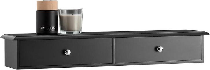 Tweedekans | SoBuy Wandkast - 2 Lades - 64 x 10 x 15 cm -, Huis en Inrichting, Kasten | Boekenkasten, Ophalen of Verzenden