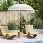 vidaXL Balinese Parasol Crème 190 x 190 x 260 cm Katoen, Verzenden, Nieuw