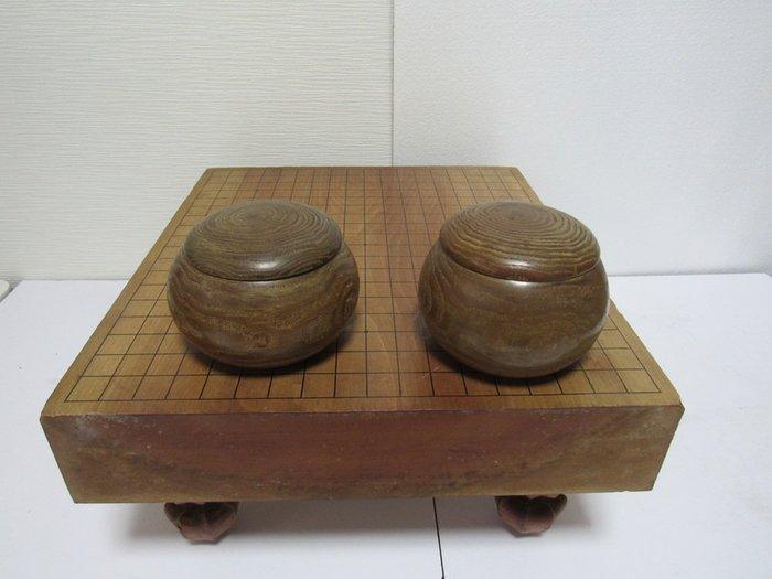 Bordspel - Massief hout, Hamaguri  (schelpen),, Antiquités & Art, Antiquités | Autres Antiquités