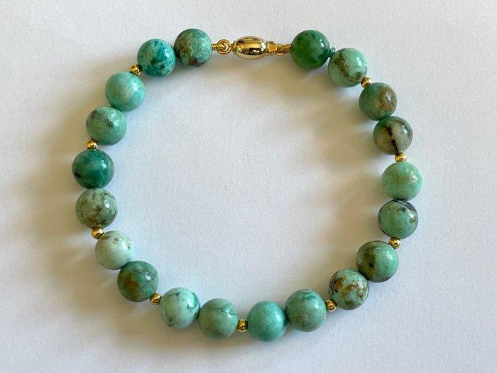 18 carats (750) or - Turquoises péruviennes - Bracelet, Antiquités & Art, Art | Objets design
