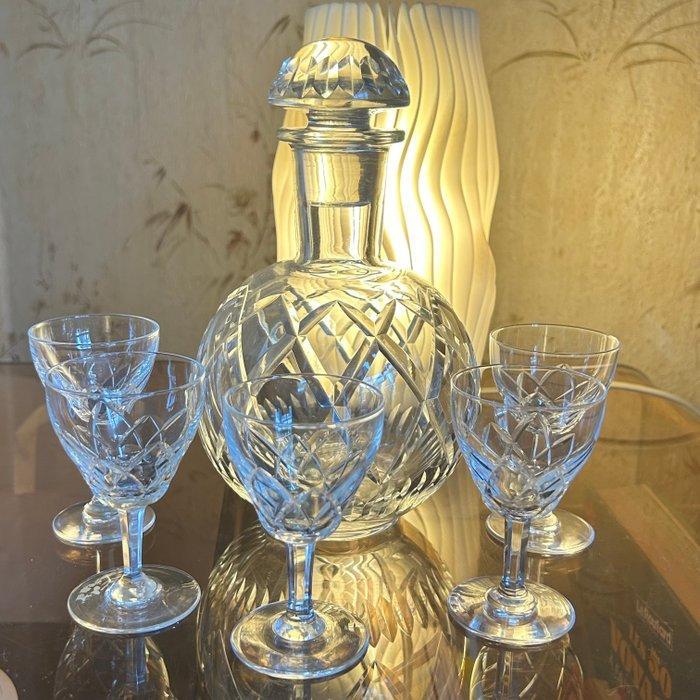 Val Saint Lambert - Drinkset (6) - Montana - Kristal, Antiek en Kunst, Antiek | Meubels | Tafels