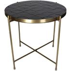 Salontafel - Metaal & Keramiek - Zwarte betegelde bovenkant