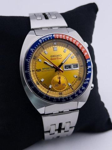 Seiko - Pogue Pepsi Speed Timer  Yellow Dial  - Zonder beschikbaar voor biedingen