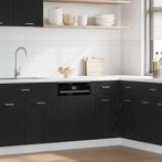 vidaXL Vaatwasserpaneel Lyon 45x1,5x67 cm bewerkt hout zwart, Huis en Inrichting, Kasten | Overige, Verzenden, Nieuw