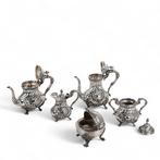 Theeservies - .833 zilver - 19e eeuw, Antiek en Kunst, Antiek | Zilver en Goud