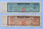Italië. - 5.000 + 10.000 Lire 1949/1950 - Gigante BI 63E,