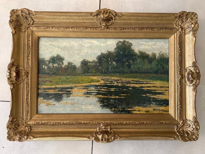 C. M. Garms (XX) - Fluss, Antiquités & Art, Art | Peinture | Classique