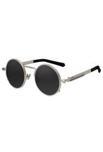 Ronde Zonnebril Hipster Zilver Montuur Rond Zwarte Glazen Vi, Handtassen en Accessoires, Zonnebrillen en Brillen | Dames, Nieuw