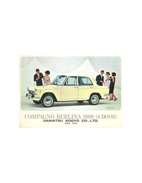 1967 DAIHATSU COMPAGNO BERLINA 800  BROCHURE ENGELS / SPAANS, Livres, Catalogues & Dépliants, Enlèvement ou Envoi