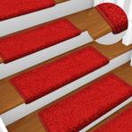 vidaXL Trapmatten 15 st 65x21x4 cm rood, Doe-het-zelf en Bouw, Ladders en Trappen, Verzenden, Nieuw