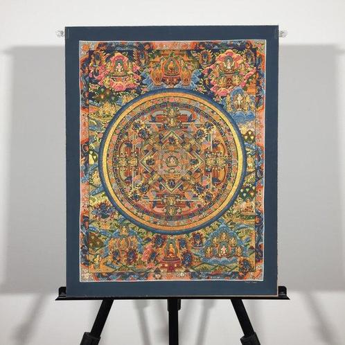 Manifestation of Buddhas Awakening Thangka - Painting of, Antiquités & Art, Antiquités | Autres Antiquités