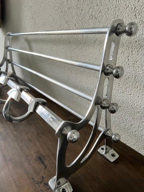 Kapstok - Robuuste Chrome kapstok met vijf haken - Chroom -, Antiek en Kunst, Curiosa en Brocante