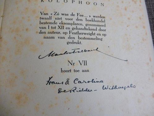 Gesigneerd; Mark Edo Trabaut - Zó was de Fee..., Antiek en Kunst, Antiek | Boeken en Manuscripten