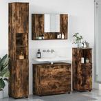 vidaXL Badkamermeubel Set 4 pcs Gerookt eiken 30 x 35 x 192, Verzenden, Nieuw