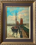 Ben Viegers (1886-1947) - Volendam Harbour Scene