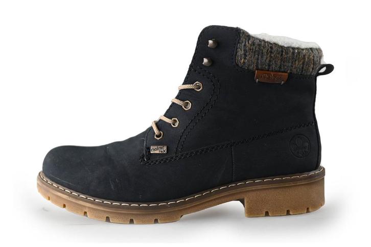 Rieker veterboots in maat 41 Blauw | 5% korting, Kleding | Dames, Schoenen, Blauw, Zo goed als nieuw, Overige typen, Verzenden