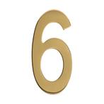 PVD messing huisnummer 6, Doe-het-zelf en Bouw, Ophalen of Verzenden, Nieuw, Overige typen