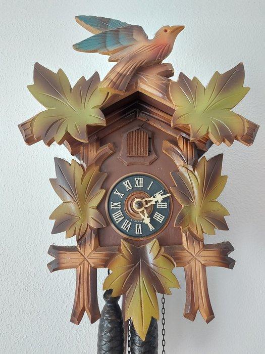 Pendule à coucou - Bois, Laiton - 1960-1970, Antiek en Kunst, Curiosa en Brocante