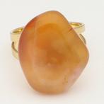 Ring - 14 karaat Geel goud - Agaat