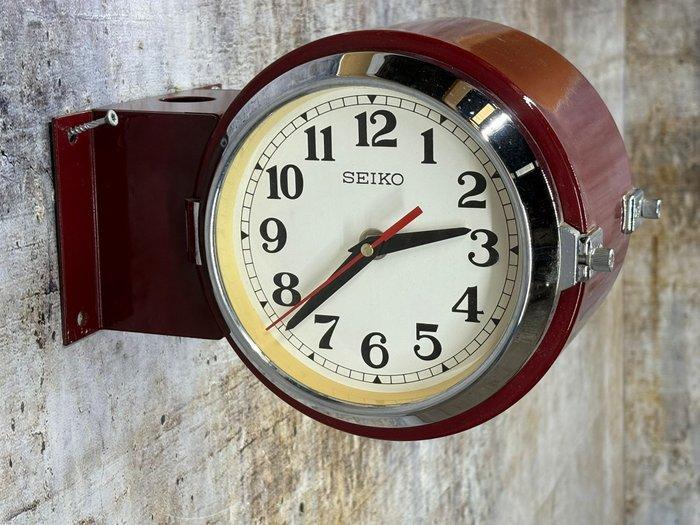 Wandklok - Seikosha CO. LTD Seiko Dual Face Slave Clock -, Antiek en Kunst, Antiek | Wandborden en Tegels