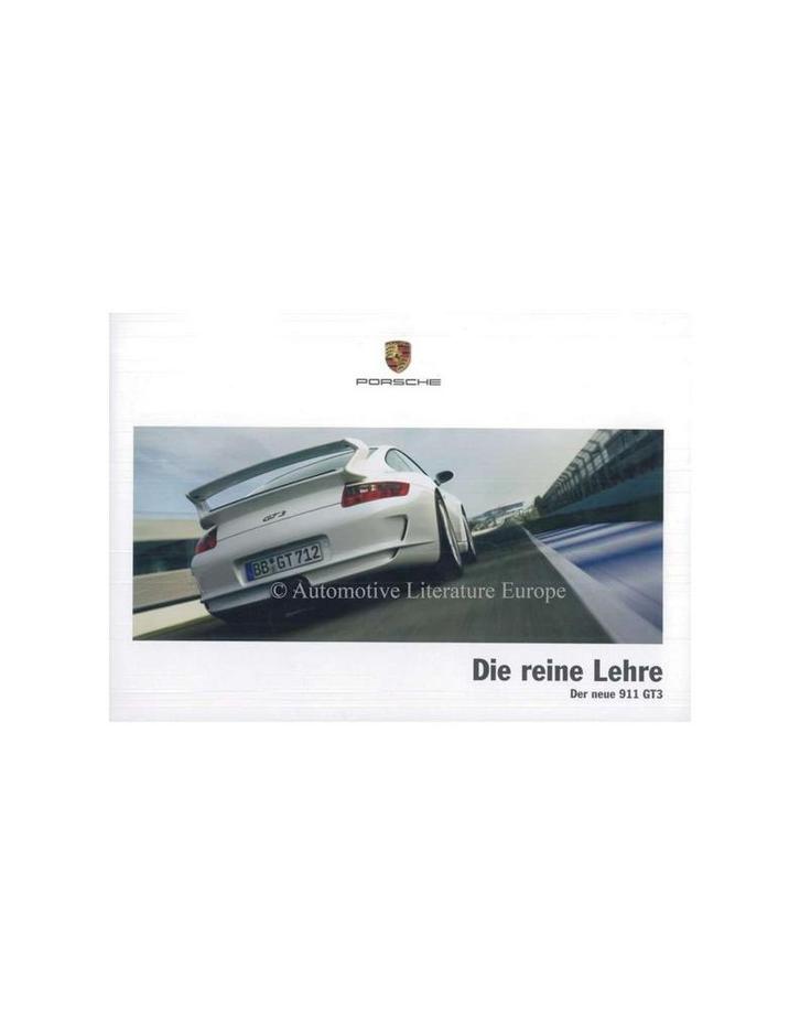 2006 PORSCHE 911 GT3 BROCHURE DUITS, Boeken, Auto's | Folders en Tijdschriften, Ophalen of Verzenden