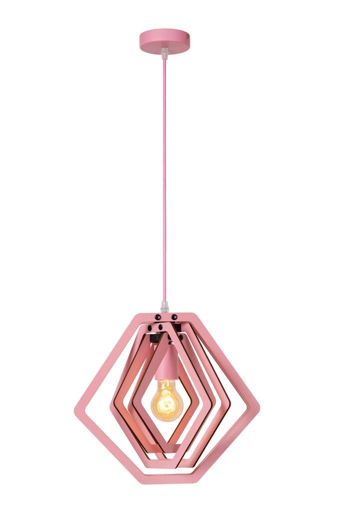 Hanglamp Lucide MAURO -  Kinderkamer - 1xE27 - Roze, Huis en Inrichting, Lampen | Hanglampen, Nieuw, Verzenden
