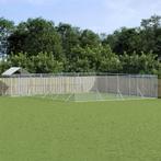 vidaXL Hondenkennel met dak 10x8x2,5 m gegalvaniseerd staal, Dieren en Toebehoren, Verzenden, Nieuw