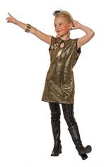 Glitter Jurkje Goud Meisje, Kinderen en Baby's, Verzenden, Nieuw