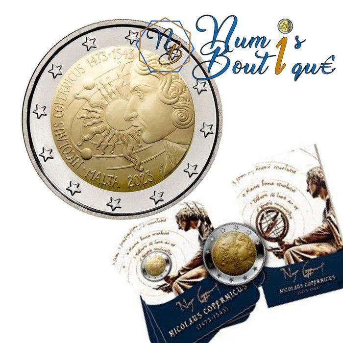 Malta. 2 Euro 2023 Nicolaus Copernicus + Napoleon, Postzegels en Munten, Munten | Europa | Niet-Euromunten