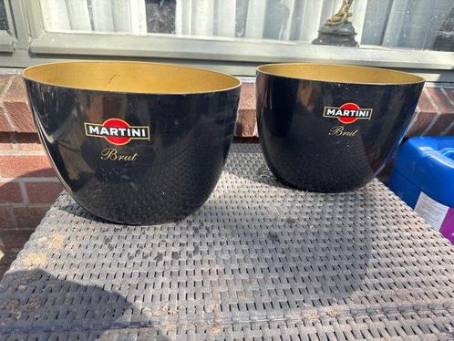 martini - martini brut champagne koelers - Champagne koeler, Antiek en Kunst, Antiek | Keukengerei