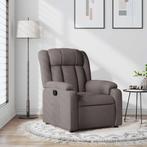 vidaXL Fauteuil verstelbaar stof taupe, Verzenden, Nieuw