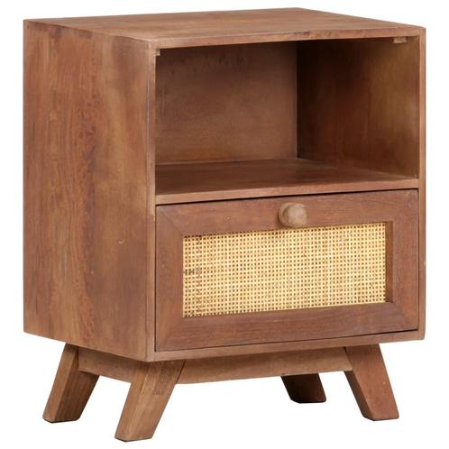 vidaXL Nachtkastje 40x30x50 cm massief mangohout, Huis en Inrichting, Slaapkamer | Nachtkastjes, Nieuw, Verzenden