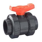Pvc kogelkraan 50mm dubbele wartel  PN10 (Pvc materiaal), Verzenden, Nieuw