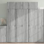 vidaXL Opbergkast 70x42,5x225 cm bewerkt hout grijs sonoma, Huis en Inrichting, Kasten | Dressoirs, Verzenden, Nieuw