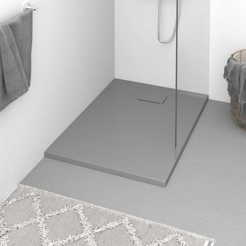 vidaXL Receveur de douche SMC Gris 100x70 cm, Doe-het-zelf en Bouw, Sanitair, Verzenden