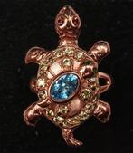 Topaze - Argent, Saphir, topaze bleue - Bague Tortue -