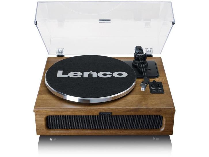 Lenco LS-410 - Platenspeler - Bluetooth 5.0 - Walnoot hout, Audio, Tv en Foto, Platenspelers, Zo goed als nieuw, Verzenden