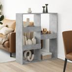 vidaXL Kamerscherm 100x33x115 cm bewerkt hout betongrijs, Huis en Inrichting, Kasten | Boekenkasten, Verzenden, Nieuw