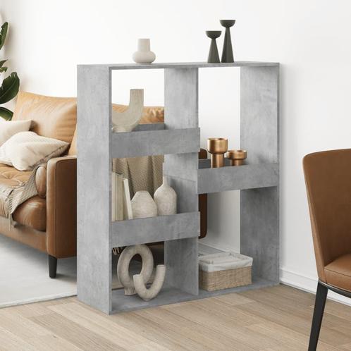 vidaXL Kamerscherm 100x33x115 cm bewerkt hout betongrijs, Huis en Inrichting, Kasten | Boekenkasten, Nieuw, Verzenden