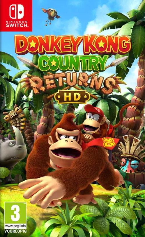 Donkey Kong Country Returns HD-Standaard (Switch) Gebruikt, Games en Spelcomputers, Games | Nintendo Switch, Ophalen of Verzenden