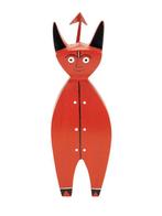 Decoratief ornament - Vitra - Houten Pop Kleine Duivel -, Antiek en Kunst