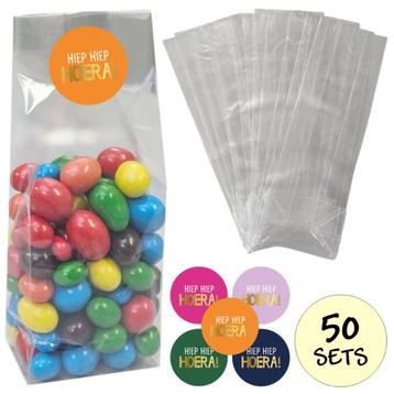 Fako Bijoux® - Uitdeelzakjes Met Sluitstickers - 50 Stickers disponible aux enchères