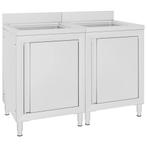 vidaXL Wastafelkasten commercieel 2 st roestvrij staal, Zakelijke goederen, Horeca | Overige, Verzenden