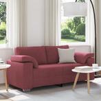 vidaXL Loveseat Wijnrood 140 cm Stof, Huis en Inrichting, Verzenden, Nieuw