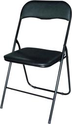 2dekans | BRASQ Klapstoel Zwart - Vouwstoel - Opvouwbare, Huis en Inrichting, Ophalen of Verzenden, Nieuw