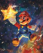 Shayer - Super Mario: Power of the Star - XL -60x80cm -, Games en Spelcomputers, Nieuw